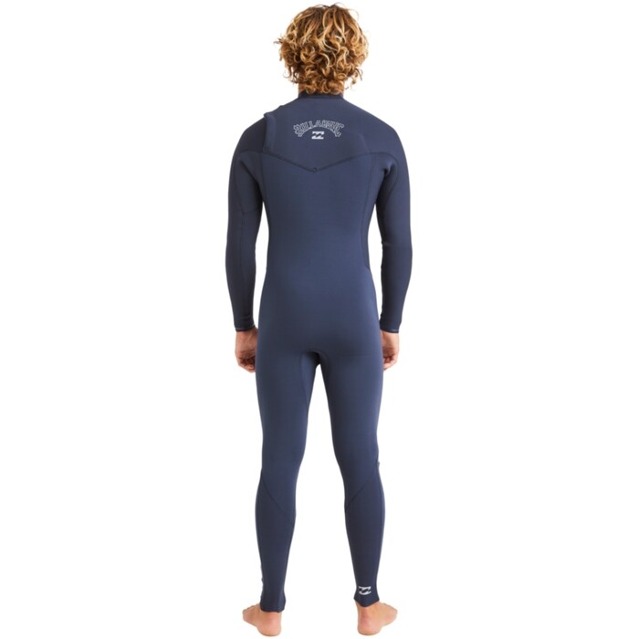 2024 Billabong Hombres Revolution Natural 4/3mm Chest Zip Neopreno ABYW100267 - Dark Navy